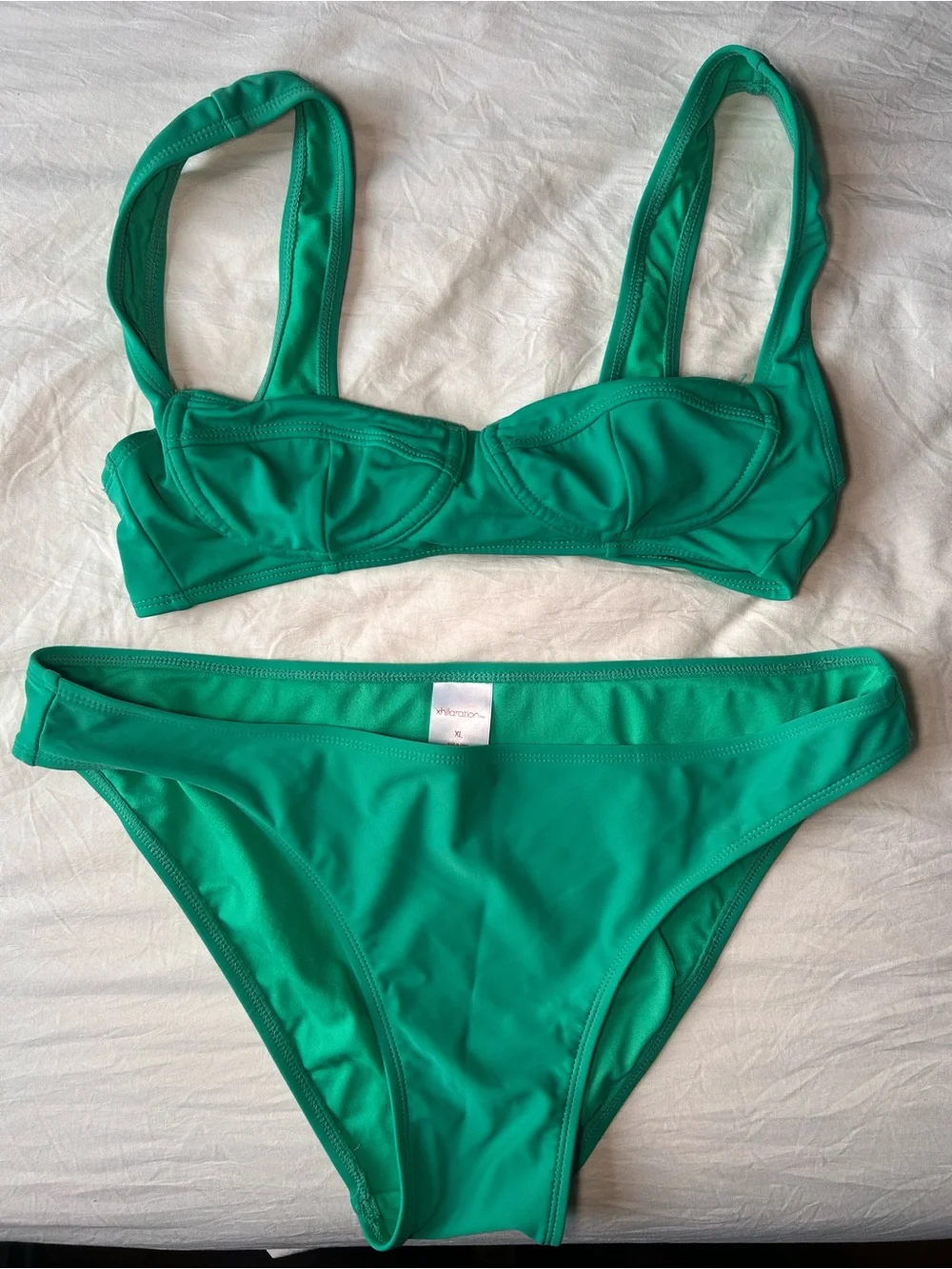 Xhilaration Green Women's Bikini Set - Emerald Two-Piece Swimwear